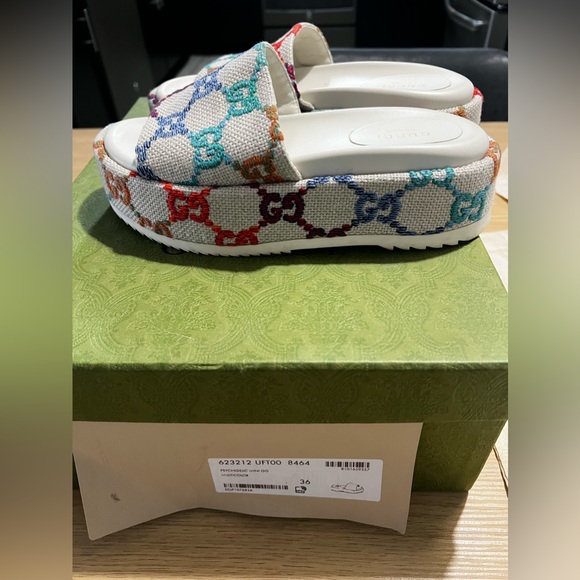 GUCCI WOMEN'S PLATFORM SLIDE SANDAL - Picture 4 of 9